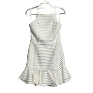 Bardot Piper Dress Womens Juniors Size 6 White Mesh Cocktail Party Formal NWT